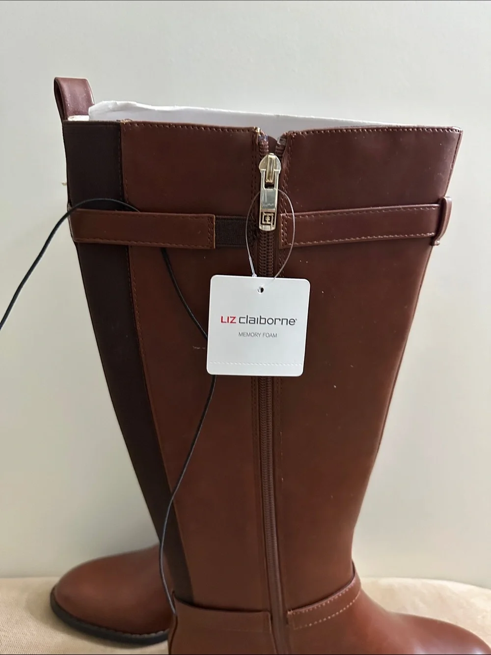 Gloria Vanderbilt Tall Boots in Chestnut Brown
